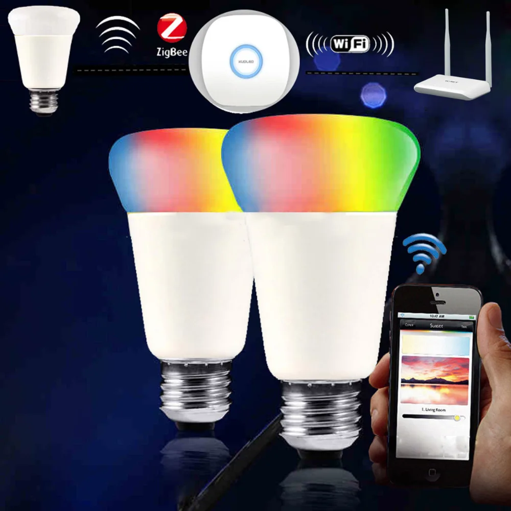 

Jiawen Zigbee bulb, smart bulb, wireless bulb, APP control, work with zigbee hub, free shipment