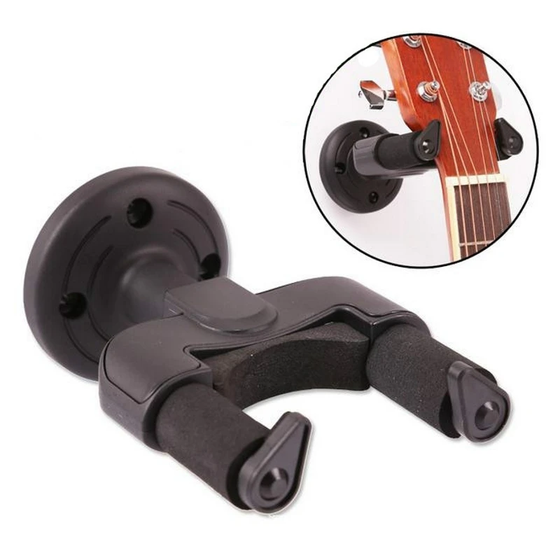 

1 pcs Easy To Install Electric Guitar Wall Hanger Holder Stand Rack Hook Mount for All Size guitar hook instrument hook