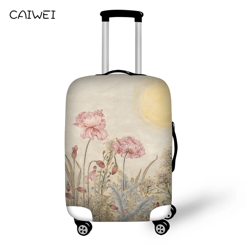 Чехол для багажа с 3D-принтом цветов, Пыленепроницаемая дорожная сумка, чехол для чемодана 18-30 дюймов, Защитные Чехлы, портативные аксессуары для путешествий