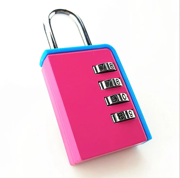 

4 rounds code padlock, all metal, gym, color lock.