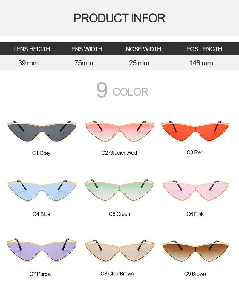 2018 News Cat Eye Sunglasses (32)