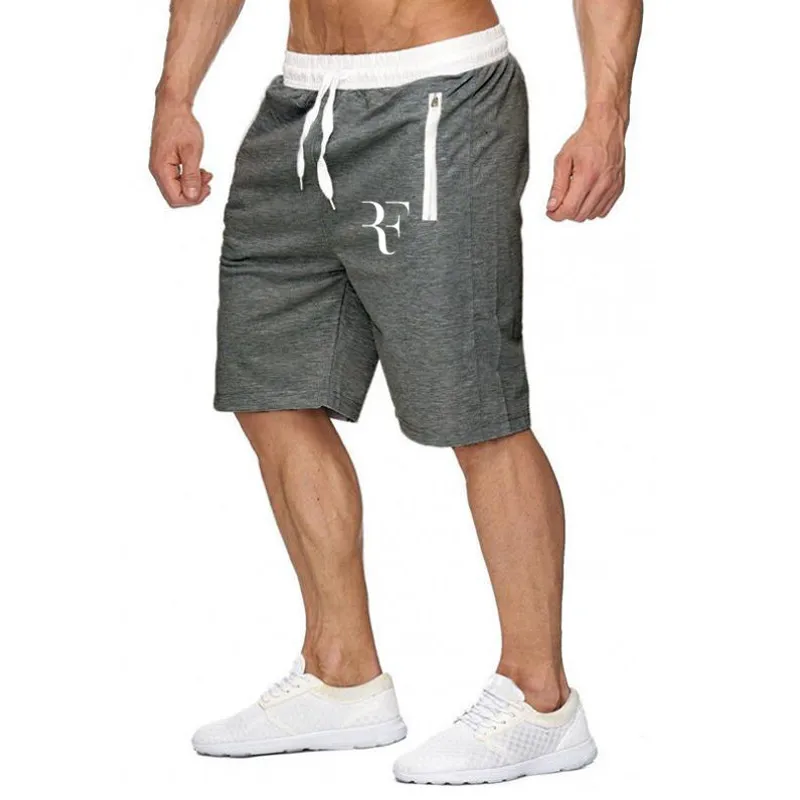 

Summer Casual Roger Federer Shorts Men Striped Men's Sportswear Short Sweatpant Jogger Breathable Short Trousers Boardshorts Man