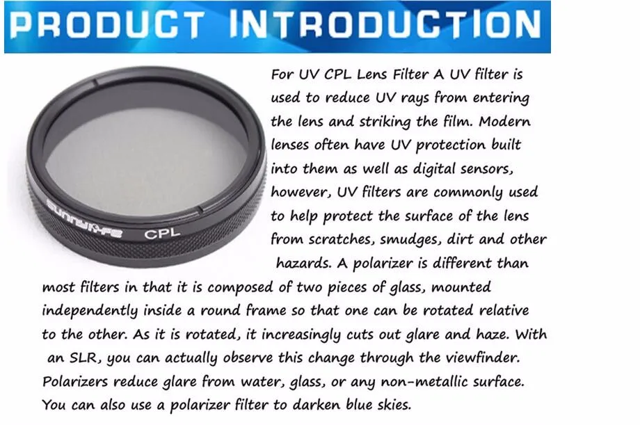 DJI Phantom 4 Phantom 3 Lens Filter ND4 ND8 CPL MCUV Filter Case Bag Professional Advanced Camera Accessory Mirror Polarizer