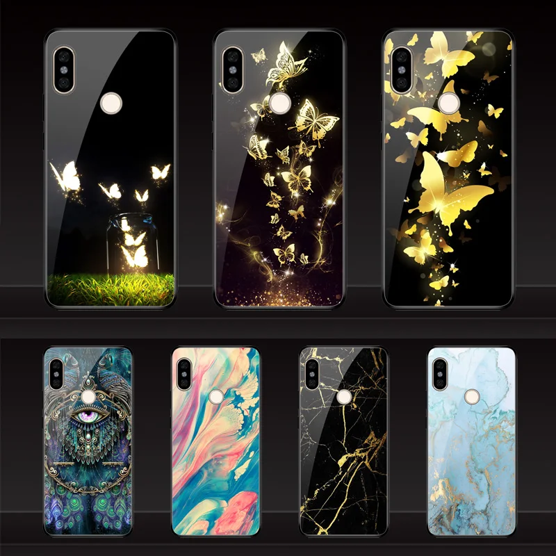 

Geruide Phone color printing for xiaomi Redmi note 7 a1 a2 9 Redmi note 4 5 6 7 pro 5 6 6a 8 lite case Tempered Glass Cover case