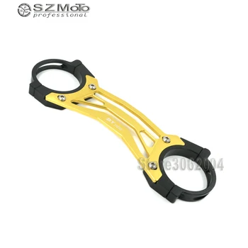 

For YAMAHA BT1100 BT 1100 BT-1100 2003-2006 2005 2004 Motorcycle Black/Silver/Gold Aluminum BALANCE SHOCK FRONT FORK BRACE CNC