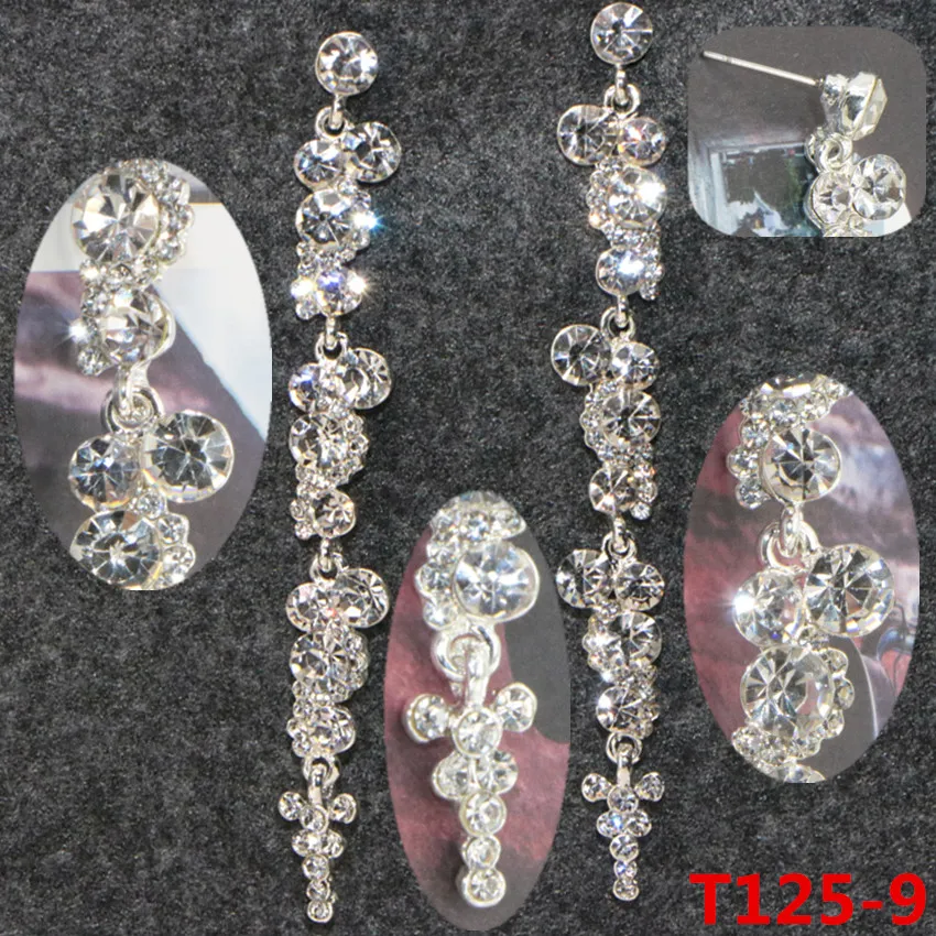 2 Gift from mother of Austria diamond stud earrings, classic retro Girl Birthday Gift (10)