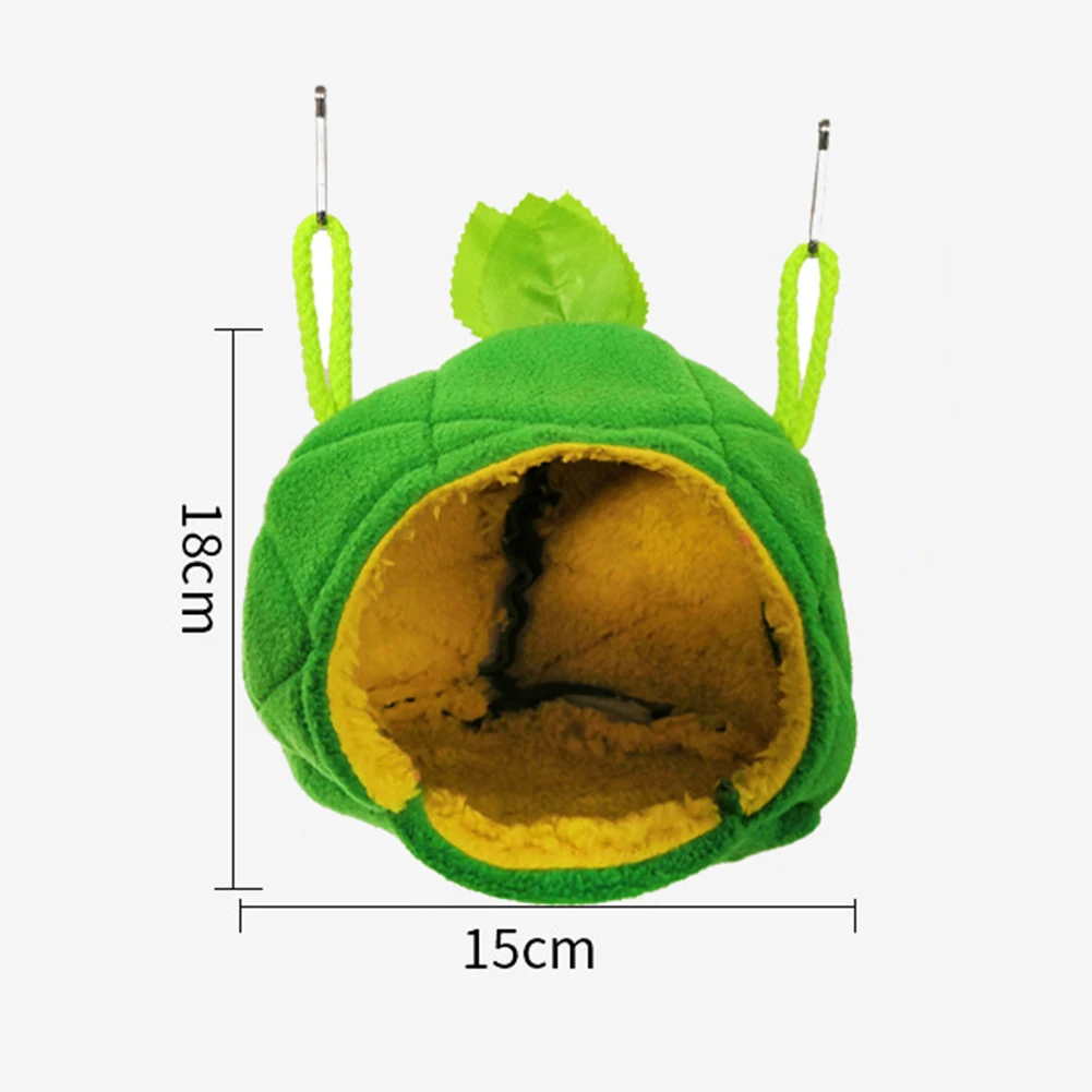 1 шт., маленькое гнездо для домашних животных, Мультипликация, фруктовая форма, морская свинка, ежик, теплый дом, подвесная кровать