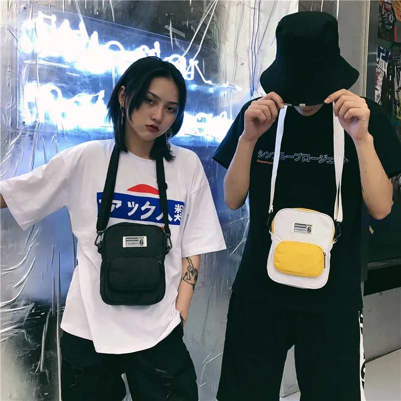 Menghuo Brand New Fashion Women Handbag Panelled Shoulder Bag Leisure Nylon Men Messenger Bag Female Crossbody Bags for Boys BagIMG_6046