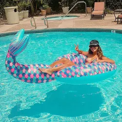 Hawaii Inflatable Mermaid Swimming Ring Large 180CM Lifebuoy Summer Fun Pool Beach Party Decoration Supplies Kid Adult Float Toy Hawaii Inflatable Mermaid Swimming Ring Large 180CM Lifebuoy Summer Fun Pool Beach Party Decoration Supplies Kid Adult Float Toy