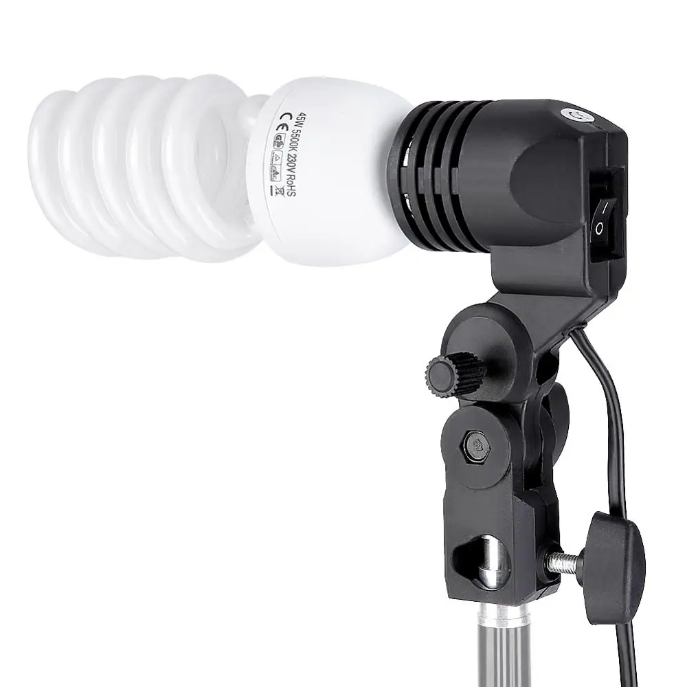 Neewer 220V 45W комплект дневного света с (2) белые полупрозрачные зонтики + 1 9 м