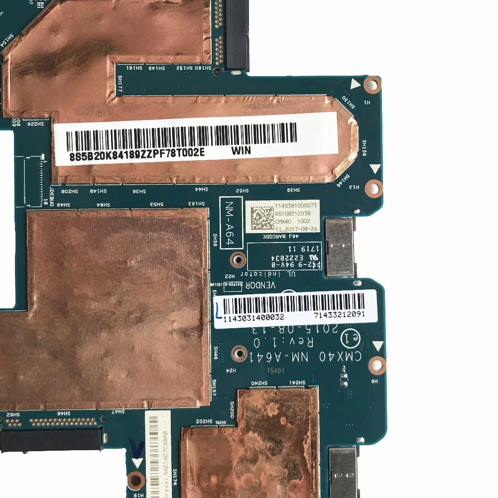 Новинка для Lenovo MIIX700 MIIX 700 12ISK материнская плата ноутбука 5B20K84189 CMX40 NM A641 с 6Y54 8 ГБ ОЗУ