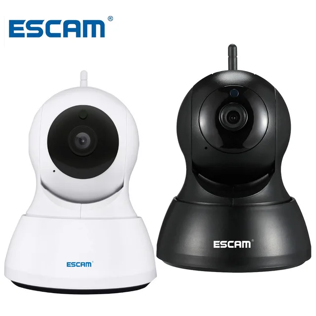 ESCAM IR night Vision Home Security IP Camera WiFi Onvif PTZ Camera Wifi Two Way Audio Pan Tilt Camera QF007  Webcam