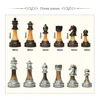 BSTFAMLY Chess Set ABS Plastic Plating Process and Metal Aggravation Chess Pieces Chessman King Height 90mm Chess Game IA2 ► Photo 2/6