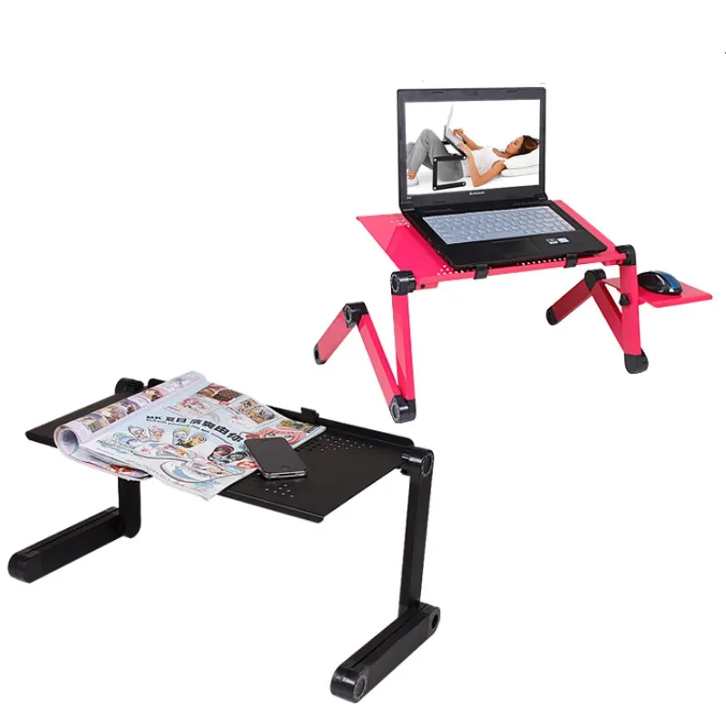 Aluminim alloy Laptop stand notebook desk foldable for MacBook Pro/Air/iPad/Notebook/Tablet/ with mouse pad