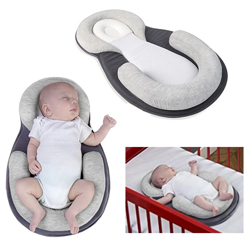 Детские стереотипы Подушка для новорожденного младенца анти-опрокидывающийся Матрас Подушка для 0-12 месяцев детский спальный позиционирующий коврик хлопковая подушка