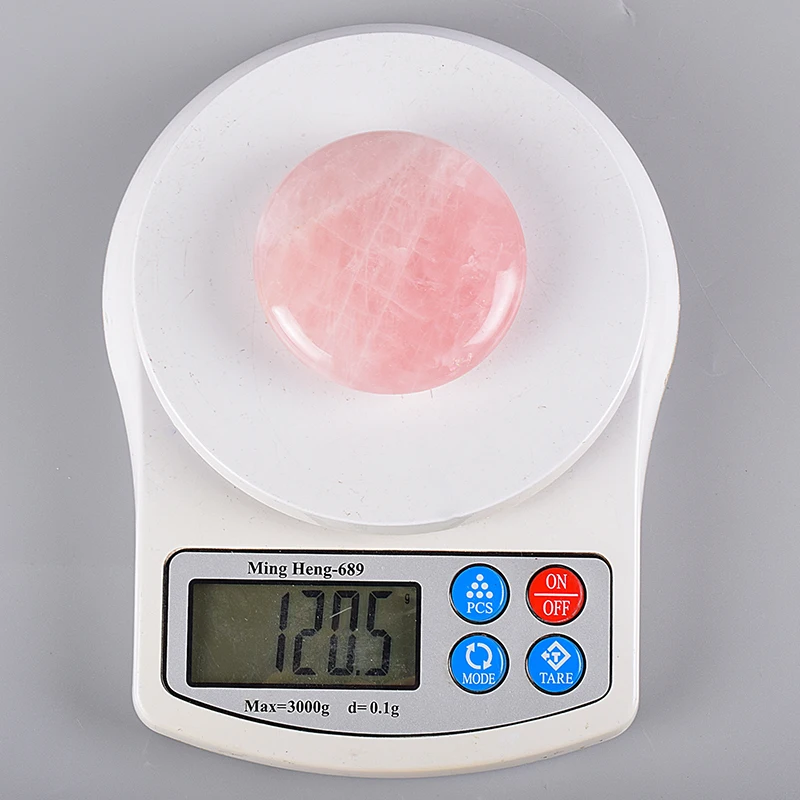 Pedra Chakra Natural Palm, Pedra Grande Massagem Quente, SPA de Cura, Quartzo Rosa Cristal Reiki, Pedra Energia Cuidados de Saรบde, 60mm