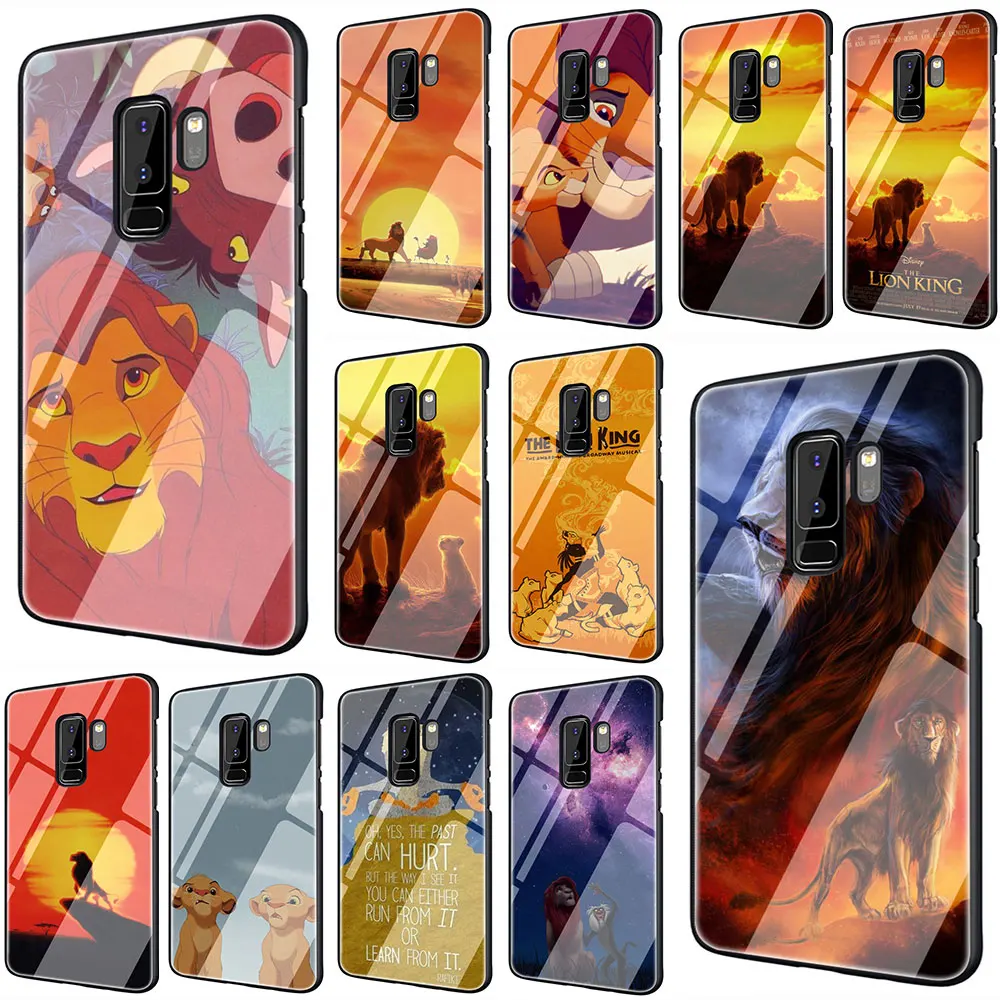 

Lion King Silicone Tempered Glass Phone Cover Case For Galaxy S7 edge S8 9 10 Plus Note 8 9 10 A10 20 30 40 50 60 70