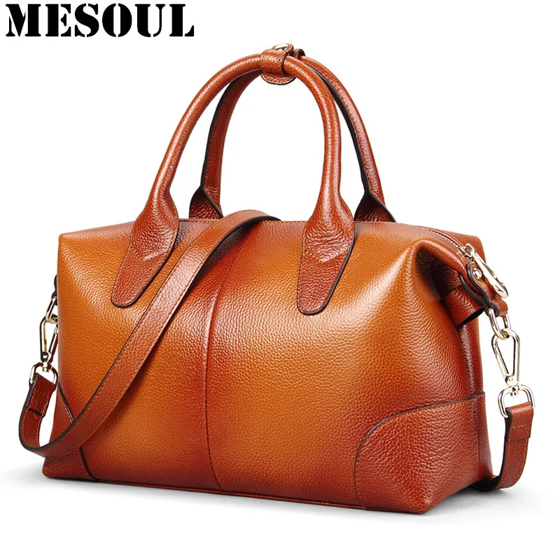 

Designer Handbags Famous Brand Women Genuine Leather Bag Female Shoulder Bag High Quality Cow Leather Fashion Ladies Pillow Tote