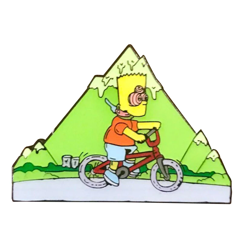Bicycle Day Bart Simpson Hat Pin