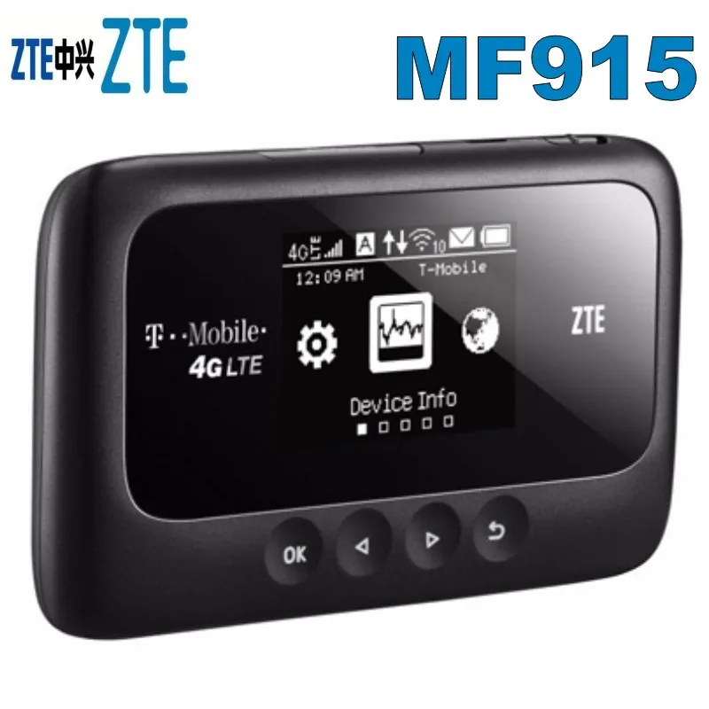 Zte MF915 Z915 мобильные точки доступа 4 аппарат не привязан к оператору сотовой связи FDD Band 2/4/12/17(полосы 700, 1700, 1900