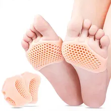 Dropshipping. Exclusivo. Silicona acolchada plantillas para antepié zapatos de plantillas de Gel transpirable de atención de la salud de plantilla del zapato de tacón alto insertar