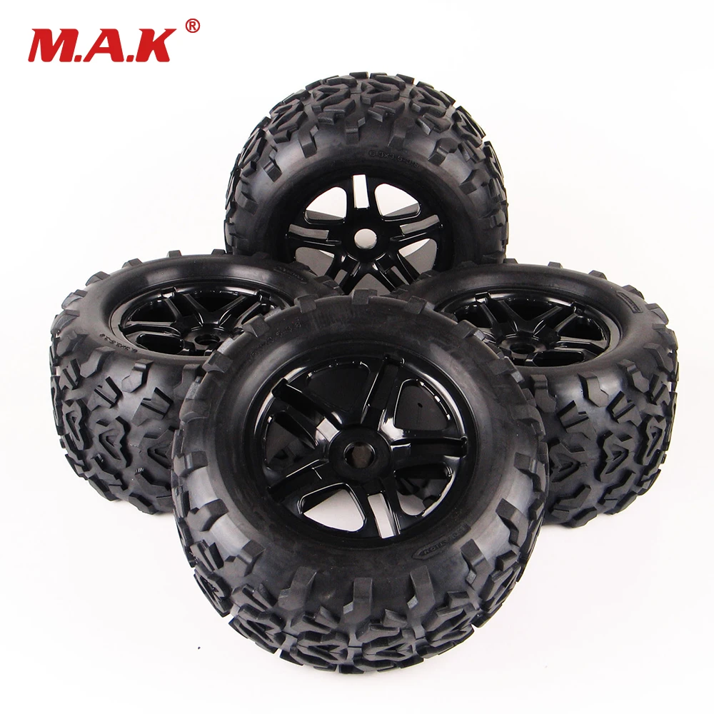 4PCS RC 1:8 Buggy Tires&Wheel Set 17mm Hex For HSP HPI Traxxas Off-Road Car Toy