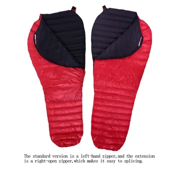 

AEGISMAX NANO Upgrade Series Red Black Purple Outdoor Camping Ultra-Light Spring Autumn Mummy Ultra Dry Goose Down Sleeping Bag