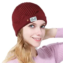Для женщин Beanie шапки; сезон осень-зима однотонное Цвет Индия Эластичный Тюрбан шляпа пальто из шерстяной ткани выпадения волос головной платок, шарф головные уборы Skullies Czapka Zimow