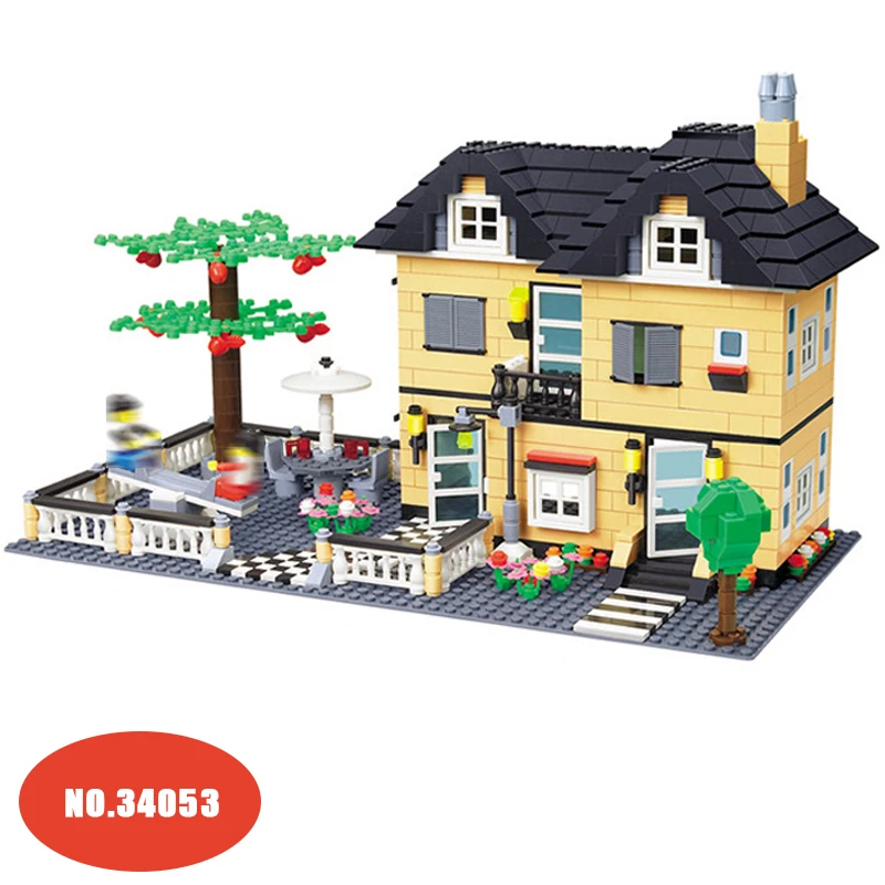 

Diy Super Large Villa Building Block Educational House Models Toys Structure Block Compatible With Legoingly toy for Kid Gift