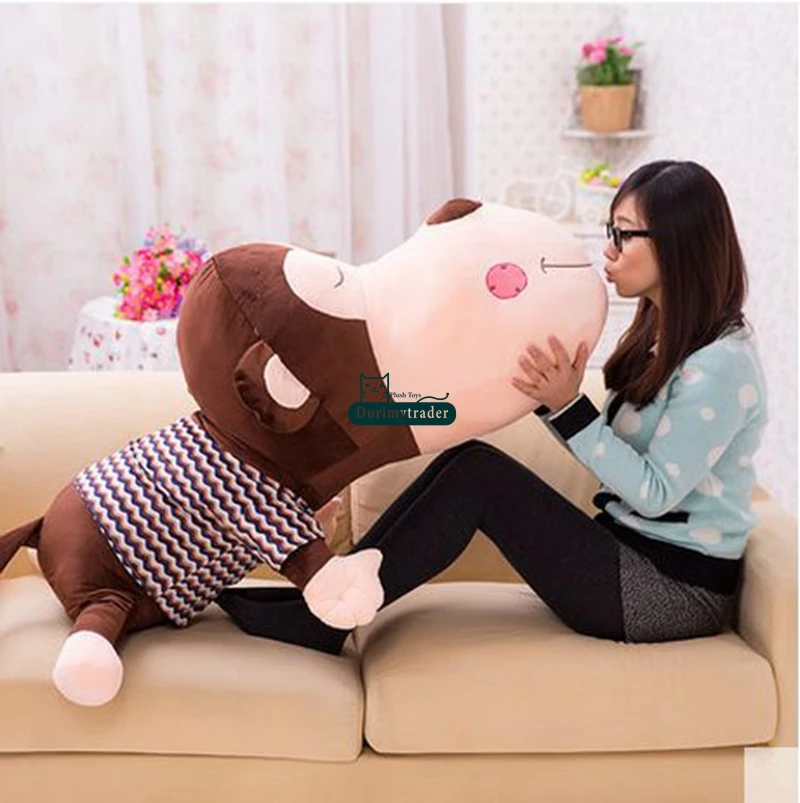 Dorimytrader 110cm Huge Cute Animal Monkey Plush Toy 43'' Large Soft