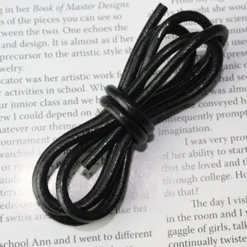 

[wamami] 2mm Black Leather Necklace Cord Laces BJD Dollfie Craft Necklace Diy One Meter