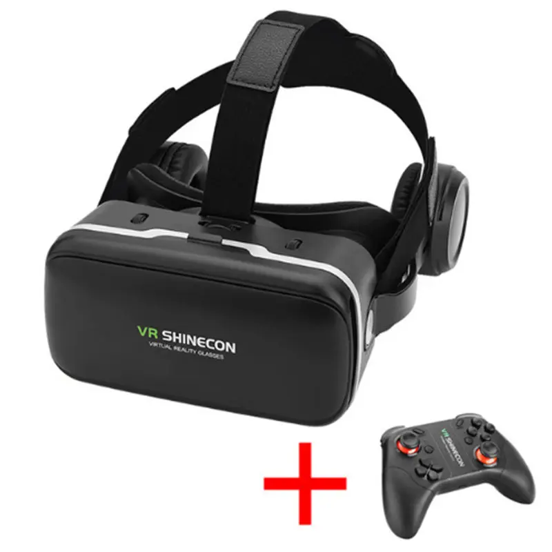 VR SHINECON 6 0 гарнитура Версия Виртуальная реальность 3D очки смартфонов + контроллер