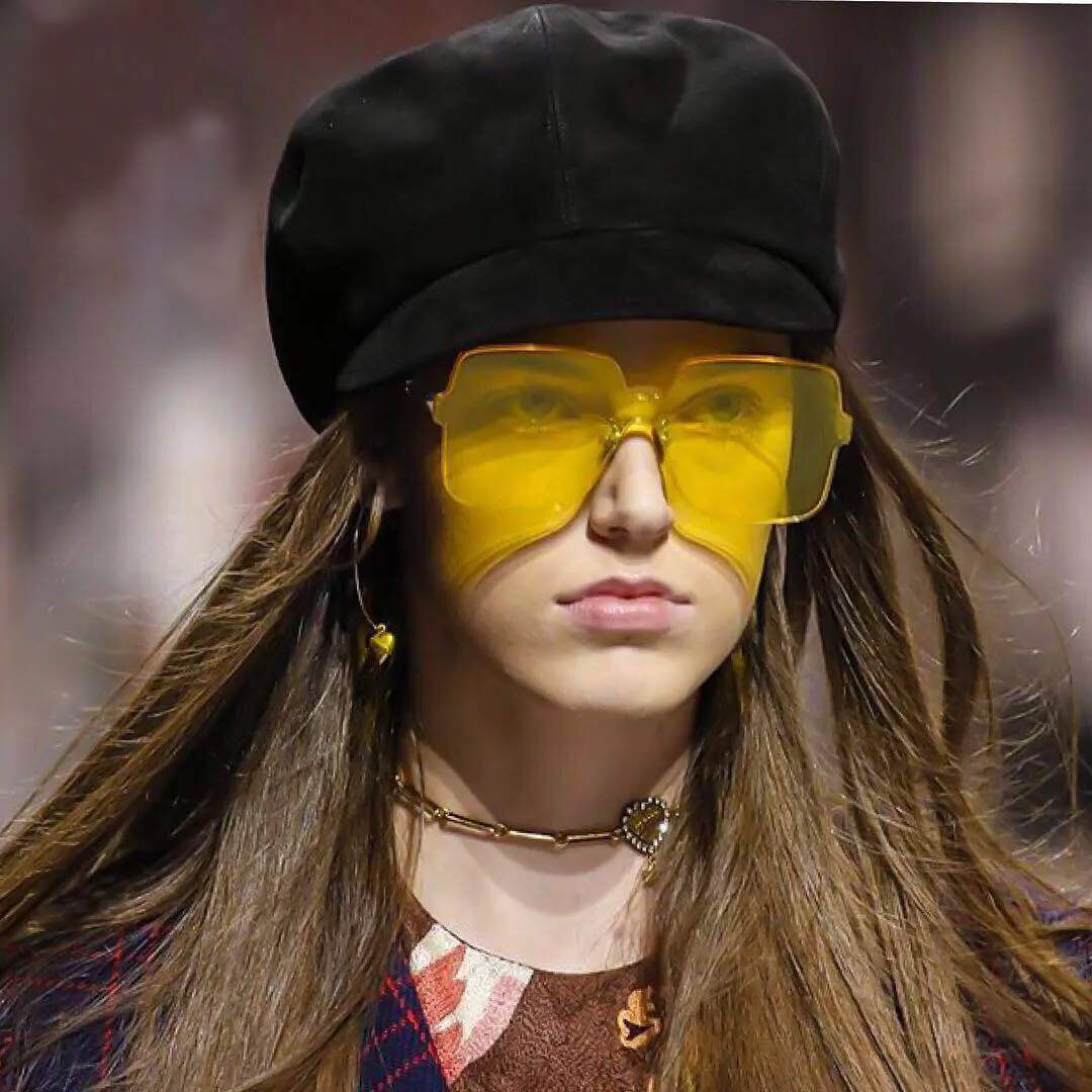 

New Square One Piece Lens Sunglasses Women Transparent Candy Color Colorful Glasses Men Clear Sun Glasses Brand Designer UV400