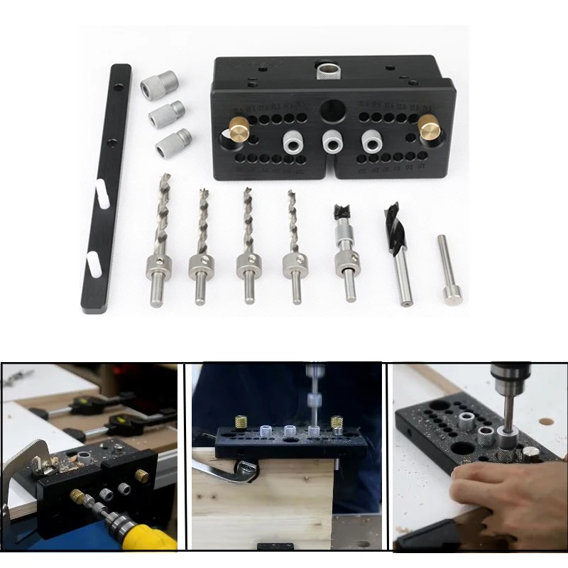 Dowelling Jig for Furniture Fast Connecting Cam Fitting Drilling