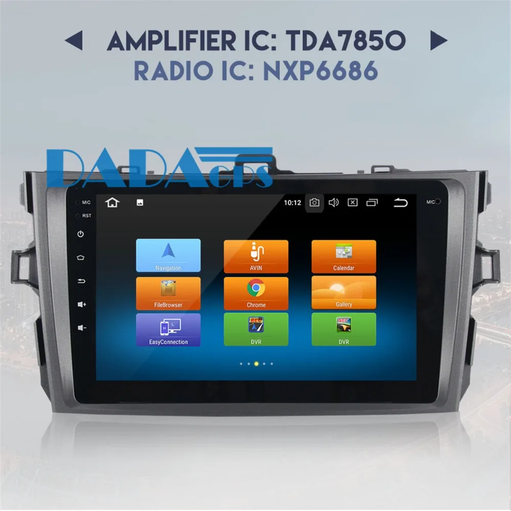 Автомобильный мультимедийный DVD плеер Android 8 0 4 Гб GPS навигатор для Toyota Corolla 2007 2008 2009