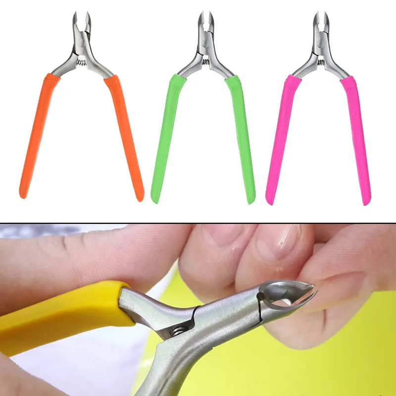 

Stainless Steel Nail Cuticle Clipper Scissors Manicure Pedicure Tools kits Double Fork Dead Skin Scissor