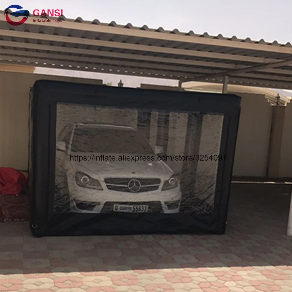  Portable Inflatable Car Capsule Showcase spray booth tent5*2.8*2m inflatable car cover tent for sal