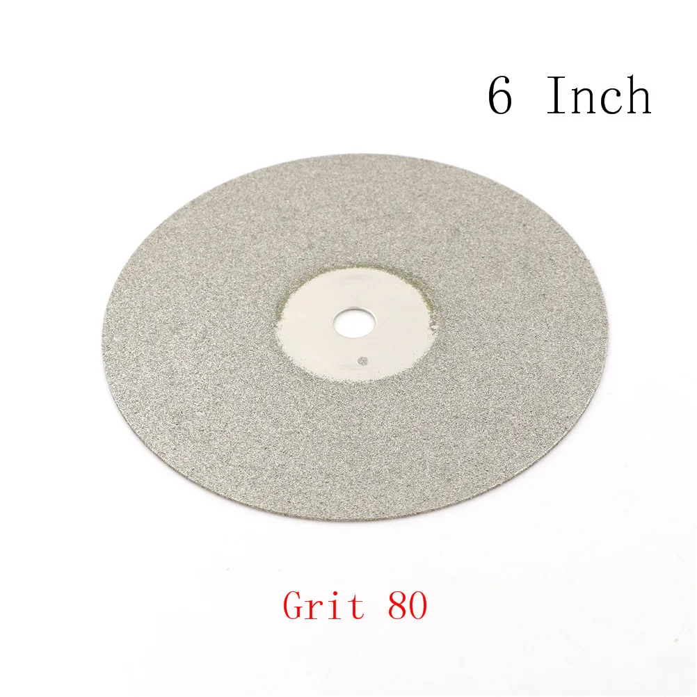 1PCS 6 Inch 80 Grit Diamond Coated Grinding Disc Flat Lap Polishing Wheel Grinding Pad