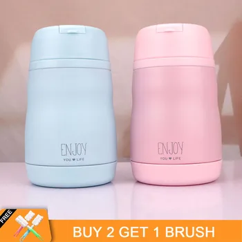 

400ML Food Thermos Stainless Steel 304 Thermoses Lunch Box Food Container with Spoon and Handle Vacuum Flasks for Student