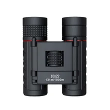 HD 10x22 охотничий Военный карманный бинокль профессиональный высококачественный телескоп ночного видения Zoom vision легкий