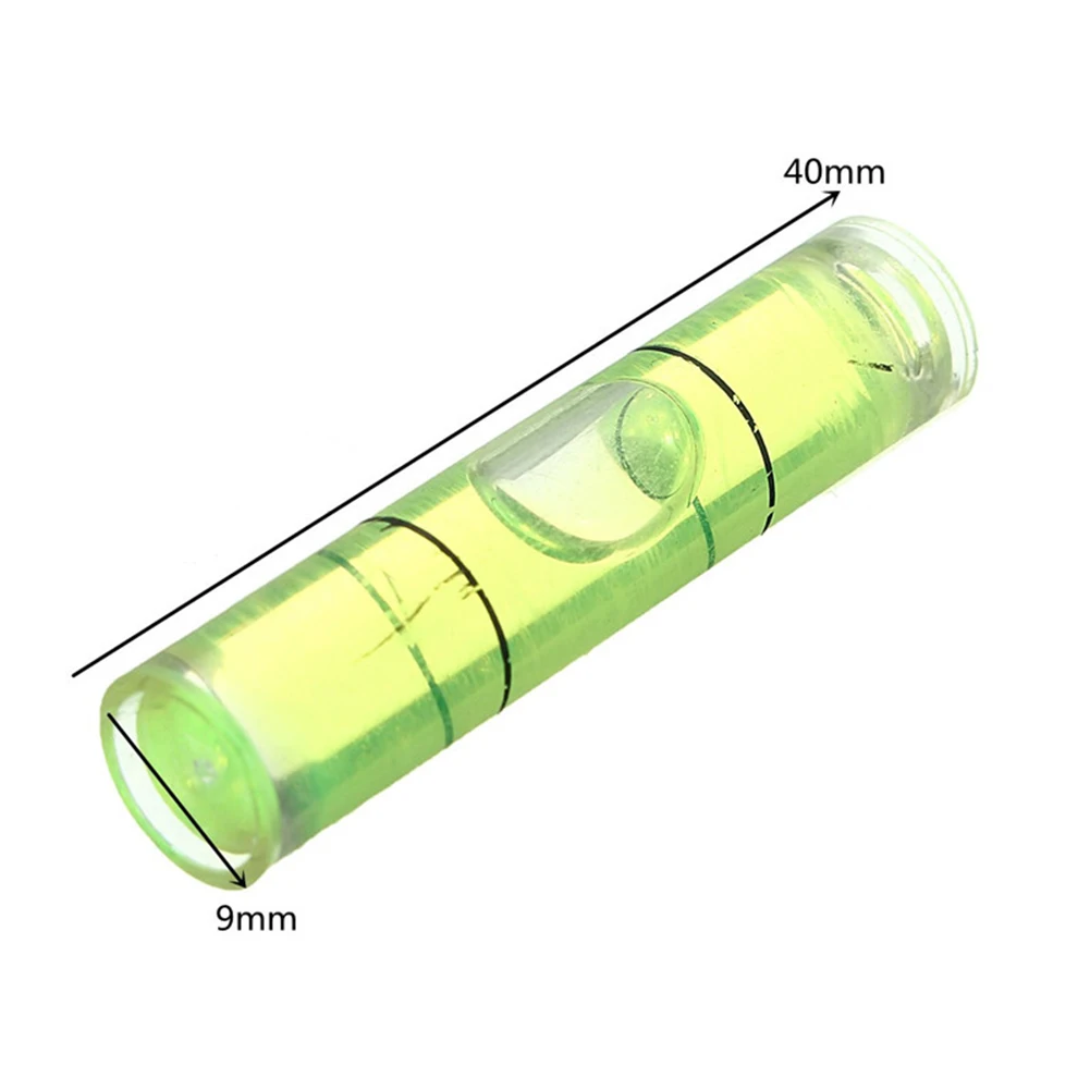 10 шт. Мини Портативный трубчатый прозрачный пузырьковый спиртовой уровень измерительный инструмент 40 мм