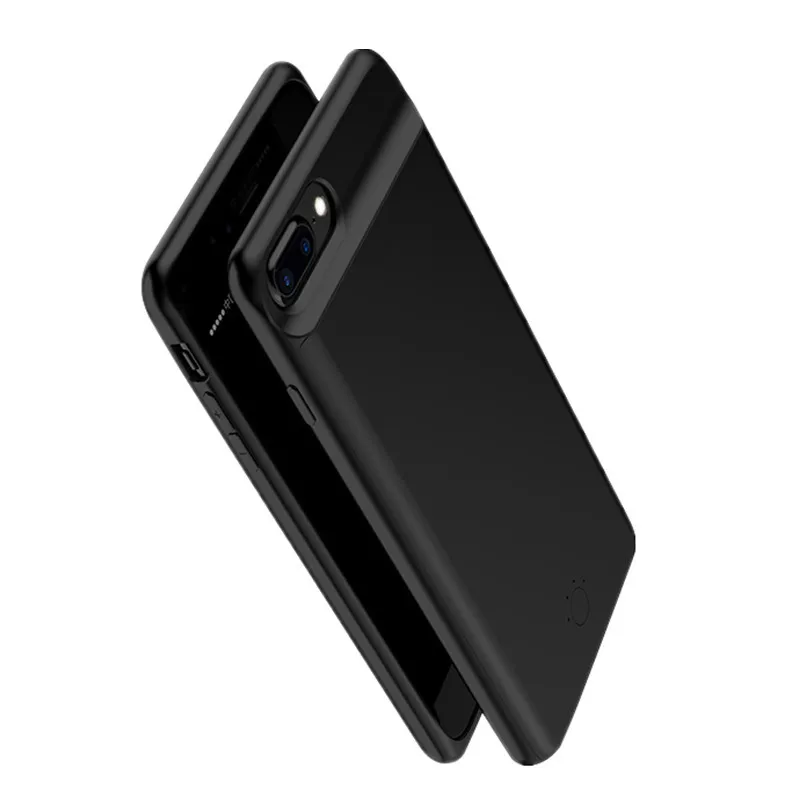 Xlot резиновый мягкий край внешний аккумулятор резервный пакет зарядное устройство чехол для iPhone7 8 Plus портативный аккумулятор зарядное устройство крышка