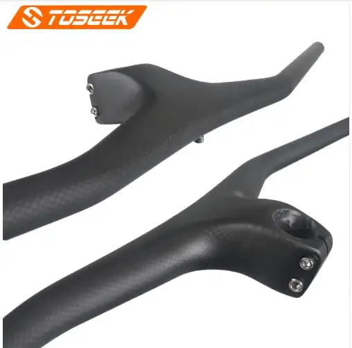 

3 k T800 17 graden Horizontale Bergbeklimmen Fiber Koolstofvezel Full Handvat/One-vormige Mountain MTB Fiets Stuur fiets Par