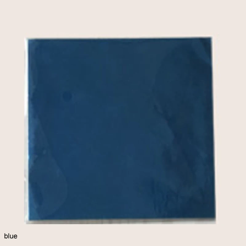 Алюминиевая фольга бумага ручной работы s чай День Рождения Декор для упаковки Подарочная коробка DIY шоколадные конфеты 10 цветов 100 шт - Цвет: Синий