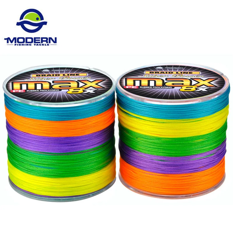 Леска рыболовная плетеная из ПЭ 10/1 цветов 8 нитей 1000 м|braided wire|fishing lines 8fishing line |
