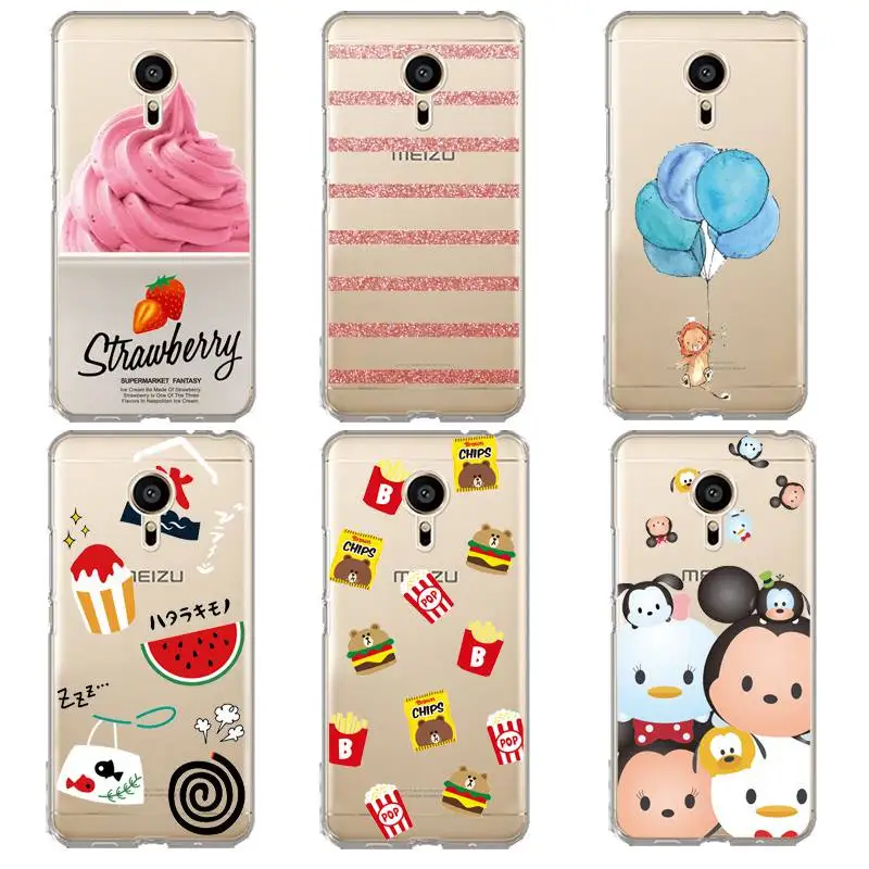 Ballon Soft Clear TPU Phone Case For meilan MX6 pro6 U20 U10 A5 M5 M5S E E2 Minnie Micky Coque Fundas Cute Cover Free Shipping | Мобильные