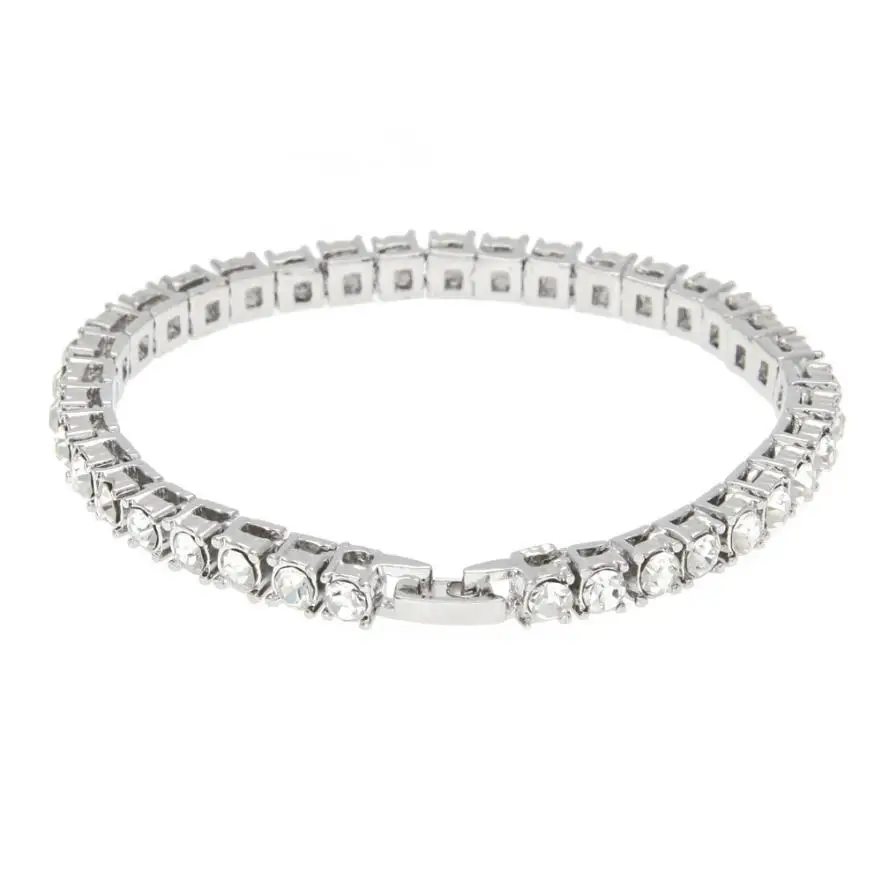 

Home&Nest Hip Hop Men Bracelet Series Rhinestone Bracelet Chain Bling Crystal Bracelets For Women Friend Gift Wholesale H0212