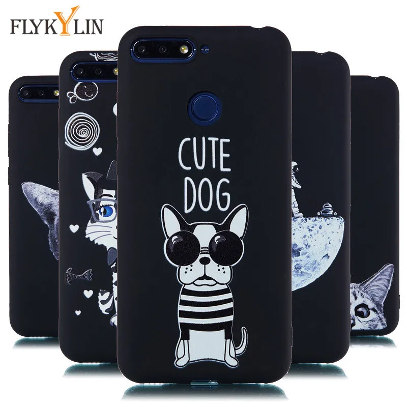 

Y6 Prime 2018 Silicone Cases on for Huawei honor 7A Pro case Soft TPU Back Cover sFor Huawei Honor 7A Pro case Phone Case cover