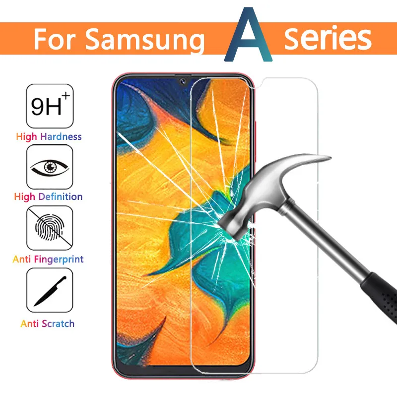

Tempered Screen Protective Glass Cover For Samsung Galaxy A90 A80 A70 A60 A50 A40 A30 A20 M30 M20 M10 A750 2018 A2 Core 9H Film