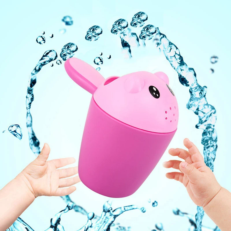 Новый мультфильм детский шампунь чашка душ вода ложка Младенческая купальный